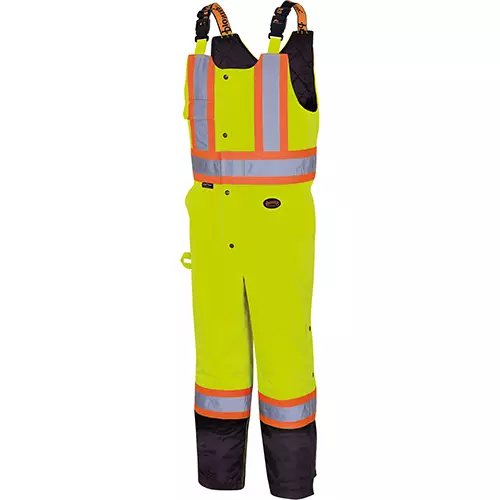 Hi-Vis Quilted Safety Overalls – 100% Waterproof – Hi-Vis Yellow/Green – XXS