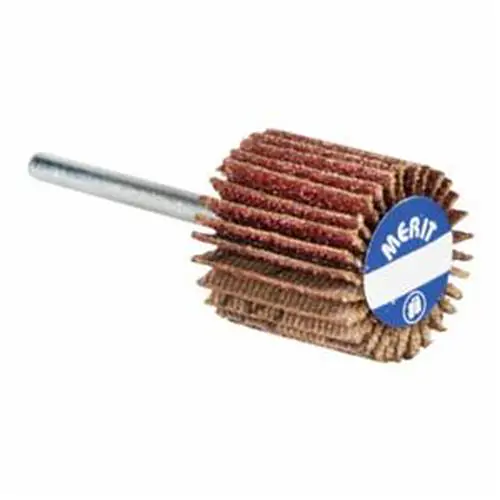 1-3/16 x 3/8 x 1/8 In. Merit Steel Shank Micro-Mini Flap Wheel 180 Grit AO