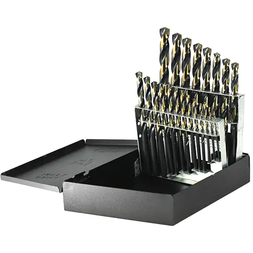 21PC DRILL SET 1/16-3/8 BY 64TH –400F