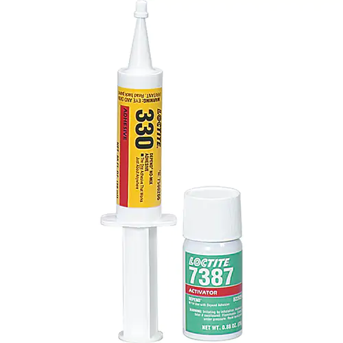 DEPEND® 330 No-Mix Adhesive Adhesive Kit (Contains 25 ml Syringe Adhesive, 25 gm Net Wt. Aerosol Can Activator 7387)
