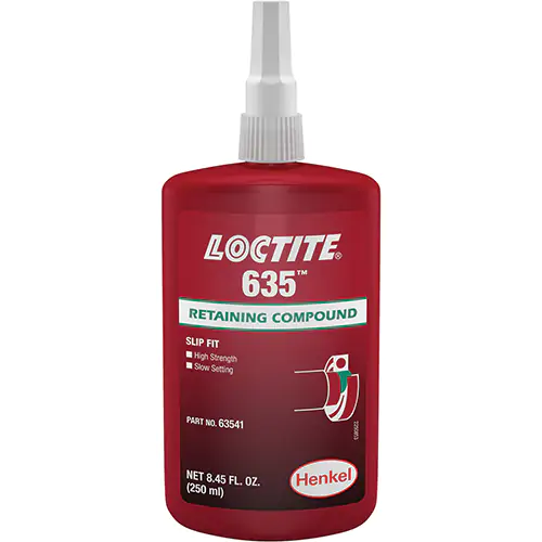 Retaining Compound 635 High Strength/Slow Cure 250 ml Bottle