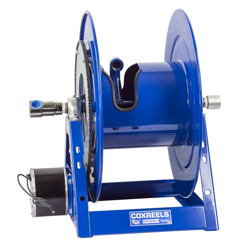 Coxreels Electric 24V DC Explosion Proof Motor Hybrid Frame Hose Reel: 1" I.D., 535' less hose, 3000 PSI