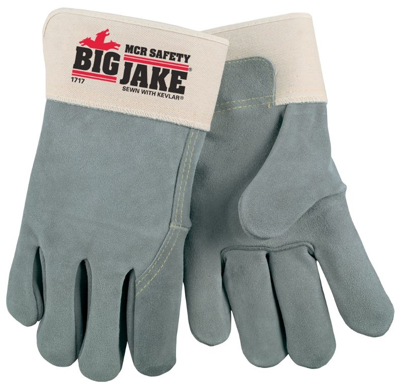 MCR Safety Gloves Side Leather Palm W/Kev No Logo (16010MN)