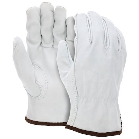 MCR Safety Gloves Goat Grain Drivers Glove w/Keystone Thmb (3613L)