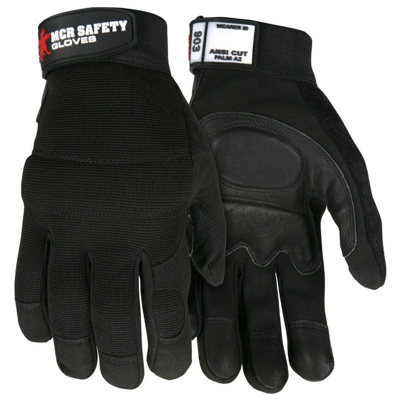 MCR Safety Gloves MCR Safety Multi-Task Black Grain Goat (903XL)