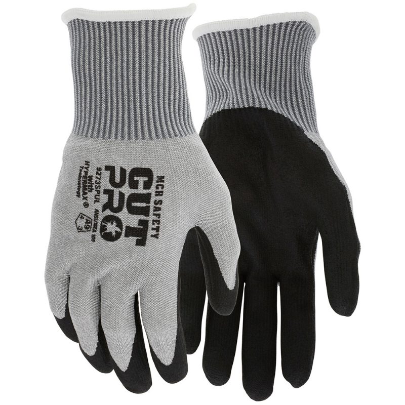 MCR Safety Gloves 13g Cut Pro, HPPE Steel, SPU M (9273SPUM)