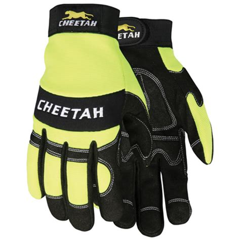 MCR Safety Gloves MCR Safety Cheetah MT HiVis Lime (935HVLM)