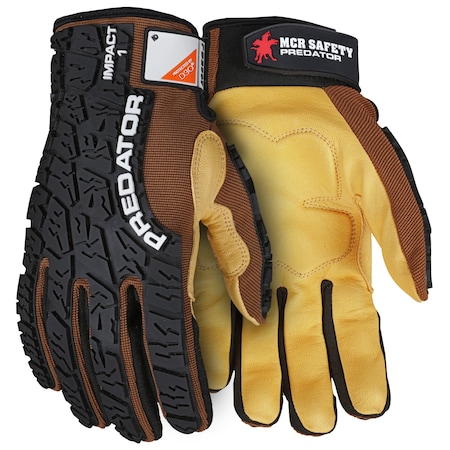 MCR Safety Gloves Multi-Task TaskFit Design, Gold Goat D3O (964XXL)