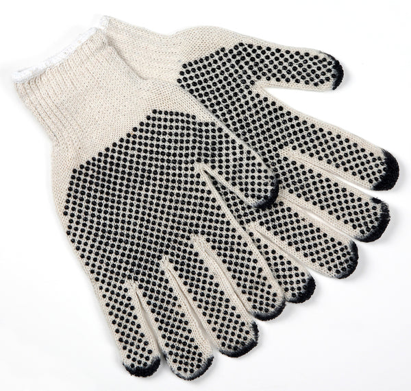 MCR Safety Gloves Reg Dot 2 Side Nat'l 7 Gauge (9668S)