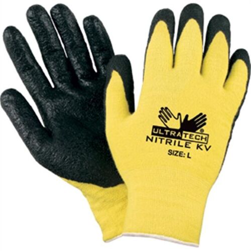 MCR Safety Gloves Ultra Tech Nitrile Kevlar, 15 Gauge (9693M)