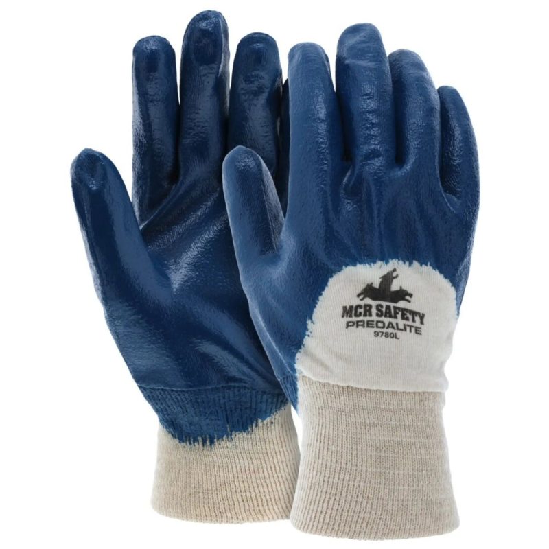 MCR Safety Gloves Predalite,Palm Coated, Knit Wrist (9780L)