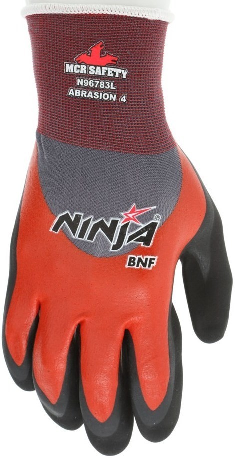 MCR Safety Gloves Ninja BNF, 18 G-3/4 coat L S (N96783S)