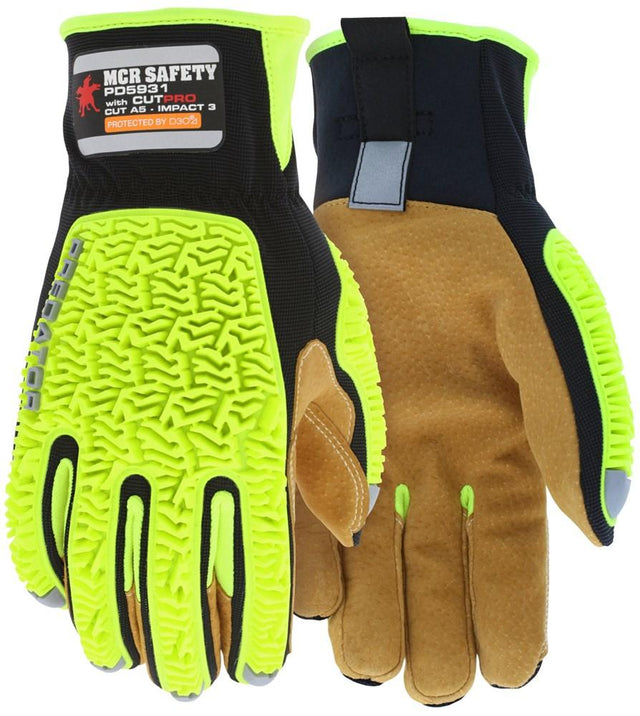 MCR Safety Gloves Predator Impact 3 Sasquatch CutPro (PD5931L)