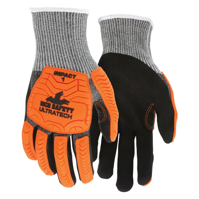 MCR Safety Gloves UltraTech Stitched A4, Black SFN (UT1952L)