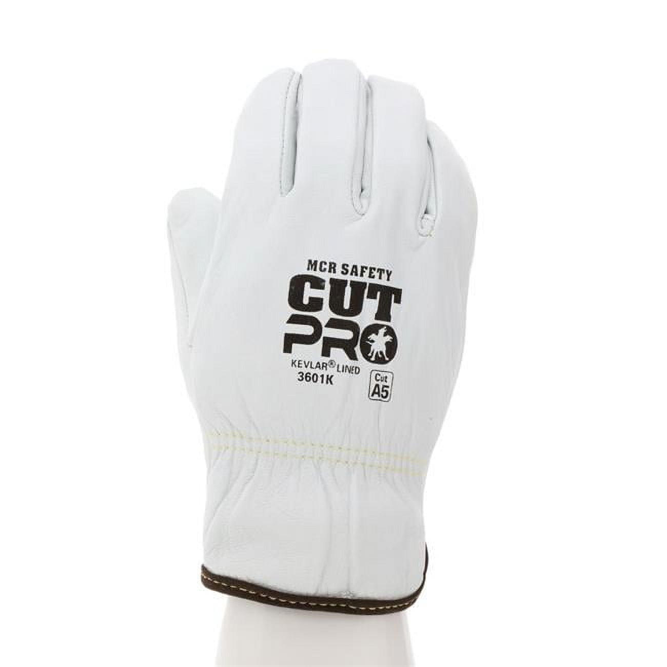 MCR Safety Gloves Premium Grade Goat Grain Drvr Str Thumb (VP3601L)