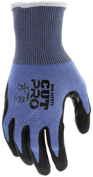 MCR Safety Gloves VP,Cut Pro,18ga,Blue HPPE, Gray PU S (VP92718PUS)