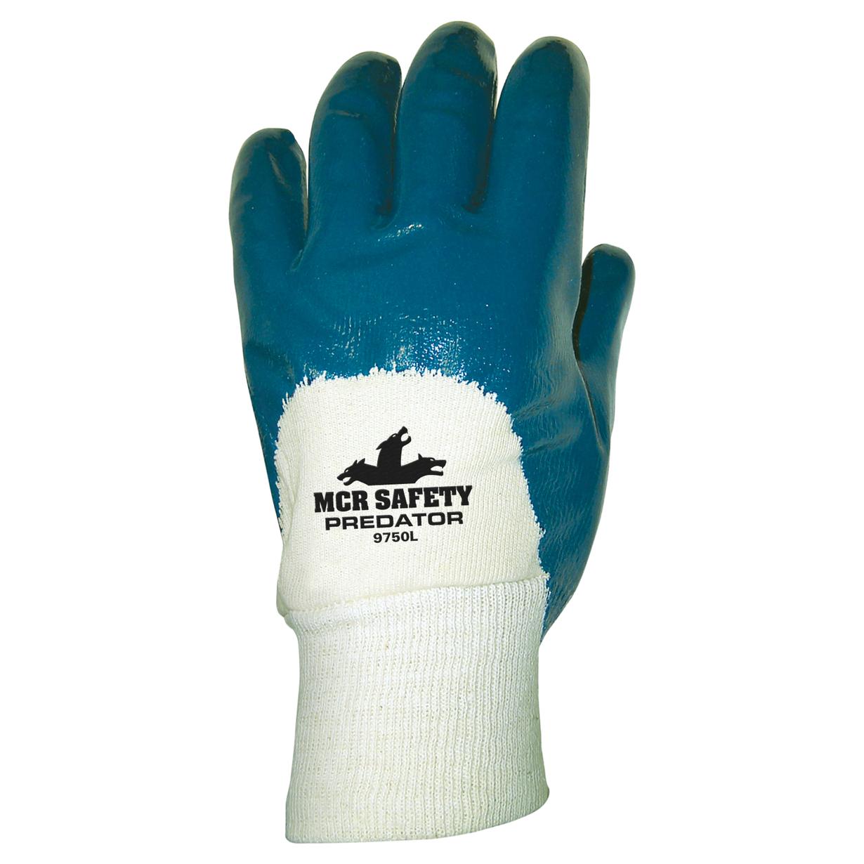 MCR Safety Gloves Predator Palm Coated Knit Wrist (VP9750)
