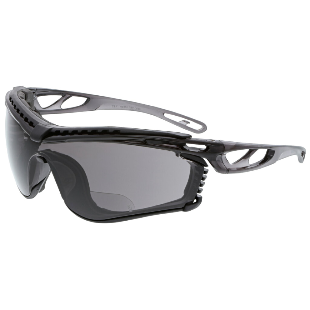 MCR Safety Glasses Checklite CL5 Foam Gray MAX6 2.5 Reader (CL5H25GPF)