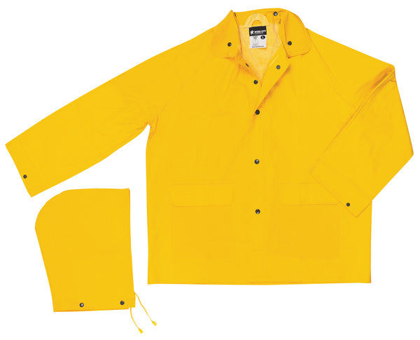 MCR Safety Garments Classic, .35mm, PVC/Poly, 49 Coat, YELLO (200CS)