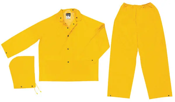 MCR Safety Garments Industry Grade, PVC/Poly, Suit, 3 PC, YE (2303X2)