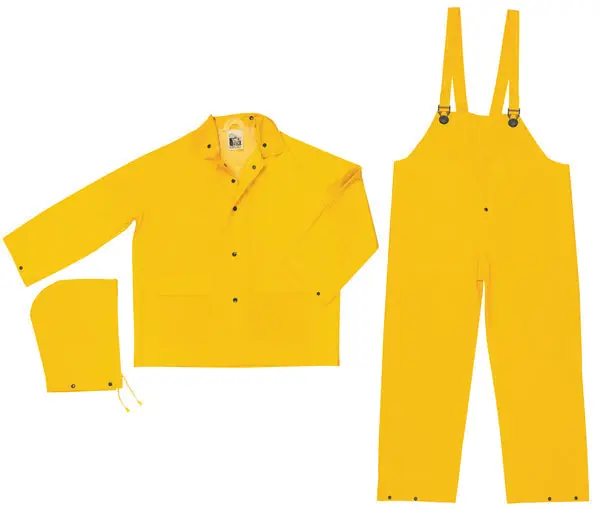 MCR Safety Garments Classic Plus, .35mm, PVC/Poly, Suit, 3 P (2403XL)