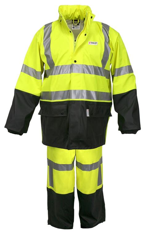 MCR Safety Garments .40mm Pu/ Poly, 3 Pc Suit,2 tone X2 (5182SX2)