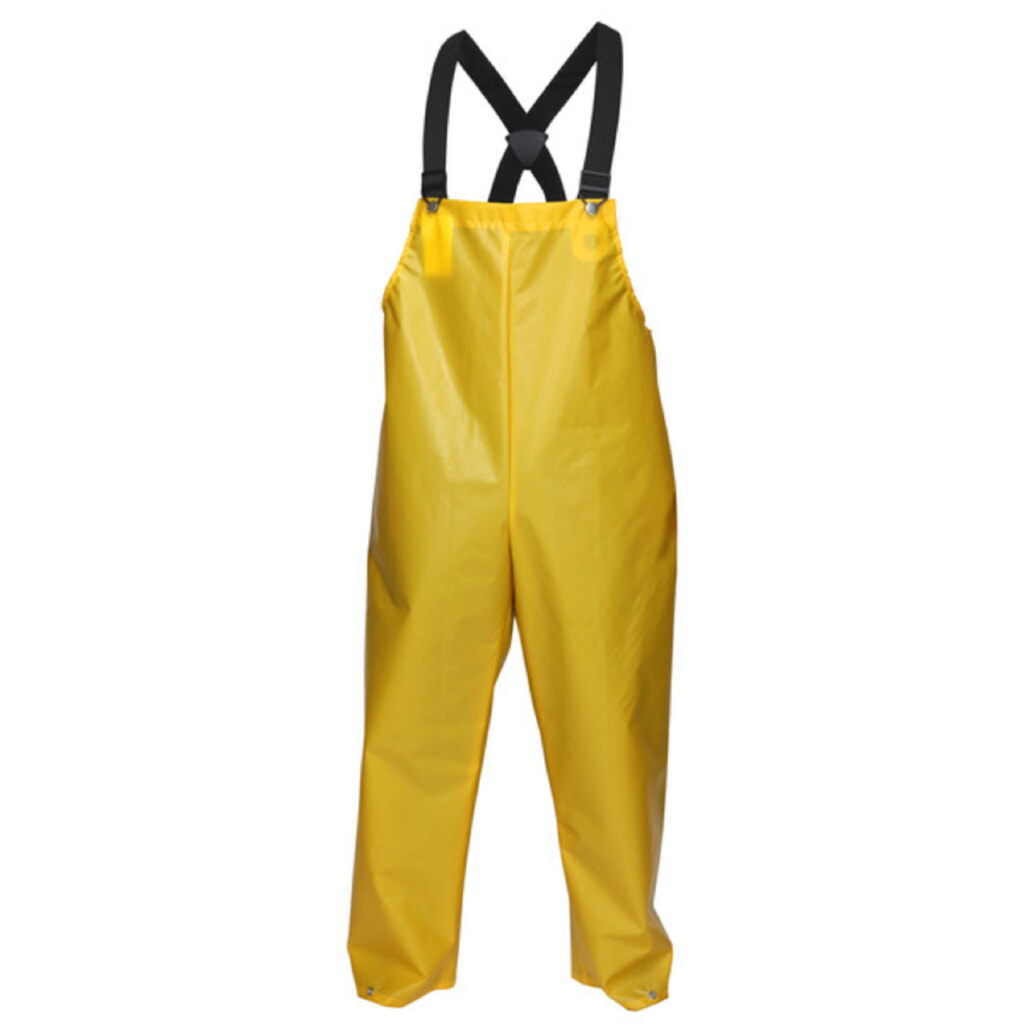 MCR Safety Garments .25mm, TPU/Nylon, Bib Pant, Yellow X3 (560BFX3)