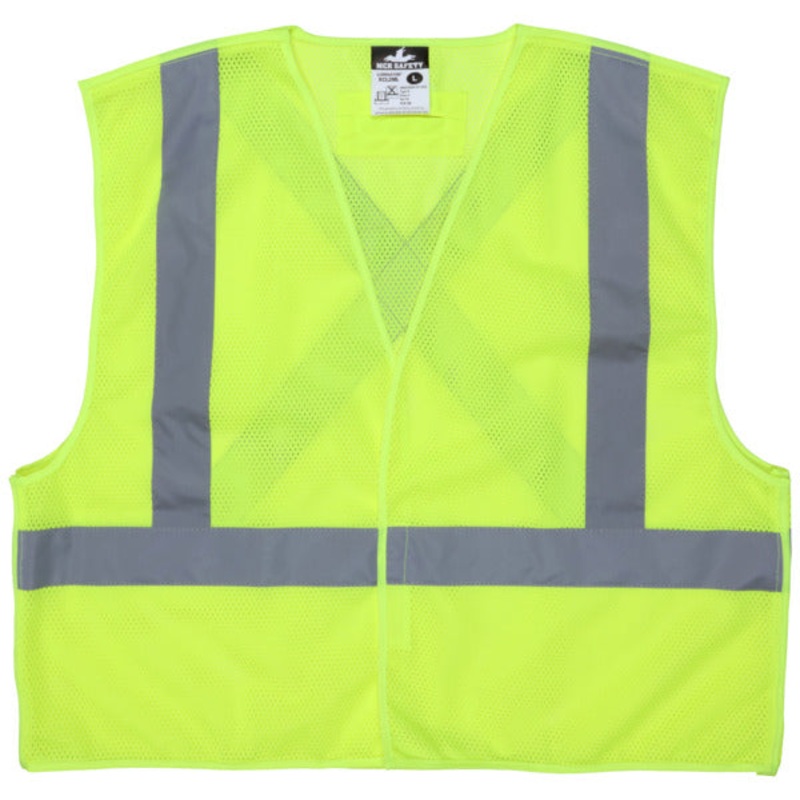MCR Safety Garments Class 2, Tear-Away, Poly, X-Back X2 (XCL2MLX2)