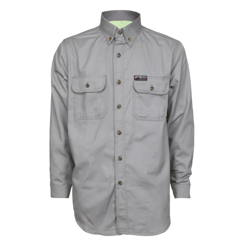 MCR Safety FR Garments FR Long Sleeve Work Shirt Gray XLT (S1GXLT)