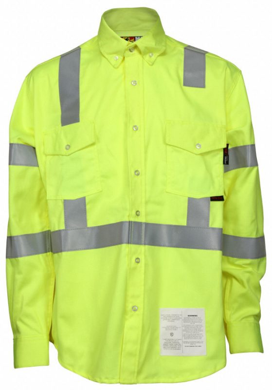 MCR Safety FR Garments FR Long Sleeve Work Shirt Red L (S1RL)