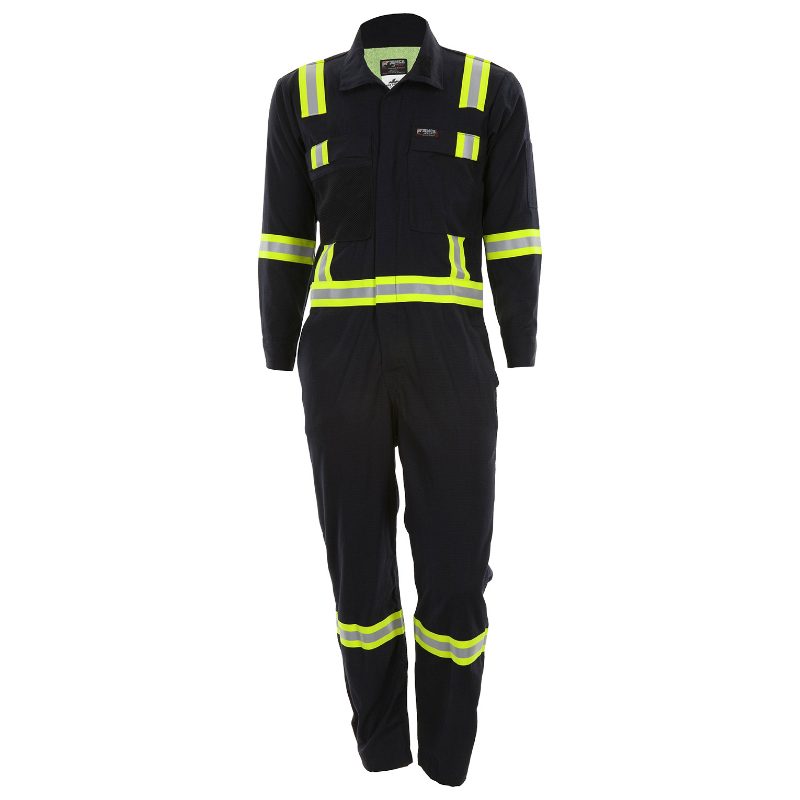 MCR Safety FR Garments Smit Brze Navy Trip Trim Cvrll 5.5 oz. 5 (SBC103250T)