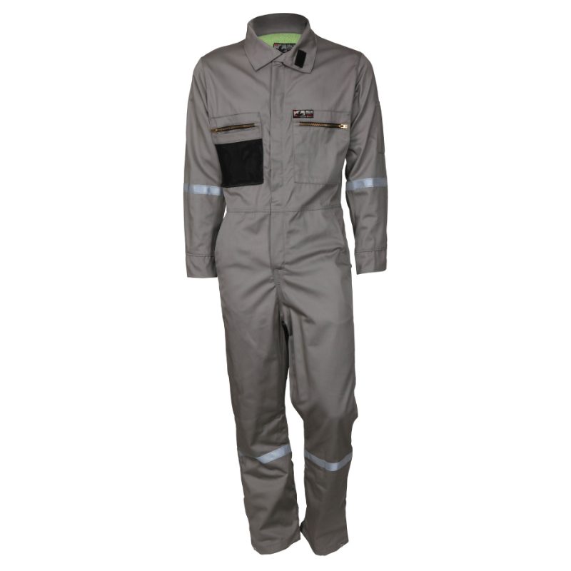 MCR Safety FR Garments Summit Breeze Cverall 7.0 oz Cotton Gray (SBC201166)
