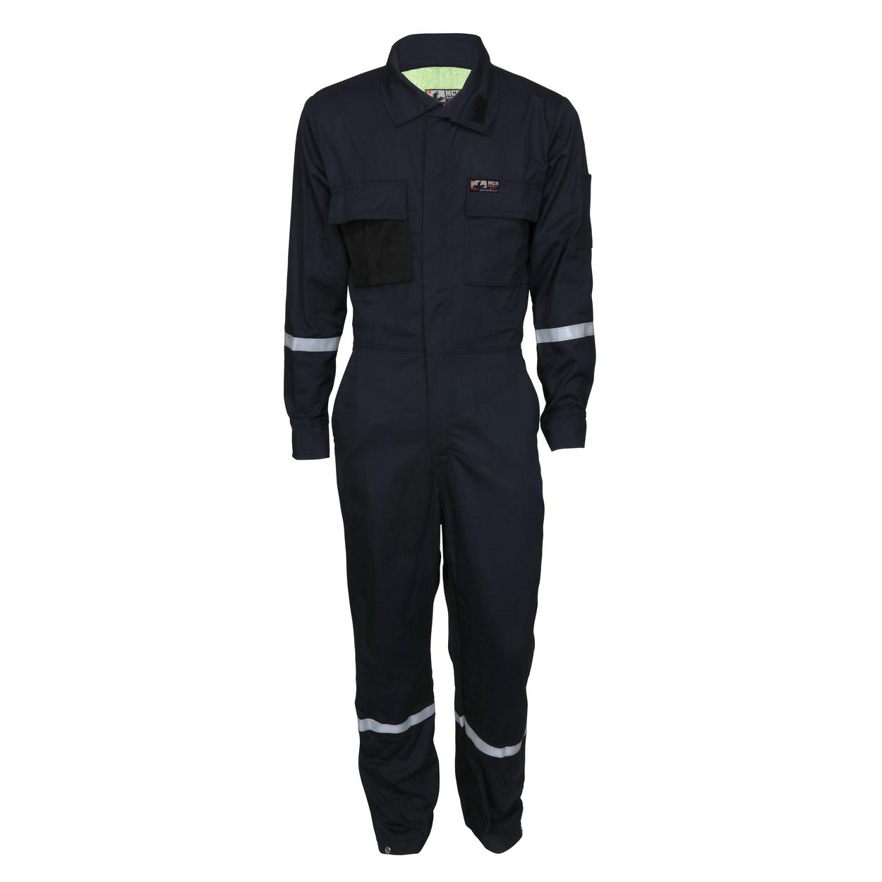 MCR Safety FR Garments Summit Breeze Cverall 7.0 oz Cotton Navy (SBC201252T)