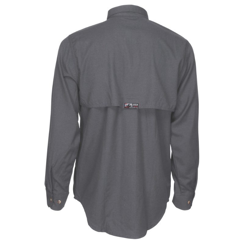 MCR Safety FR Garments Summit Breeze 5.5 oz. Inhnt Shirt Gray X (SBS1001X3)