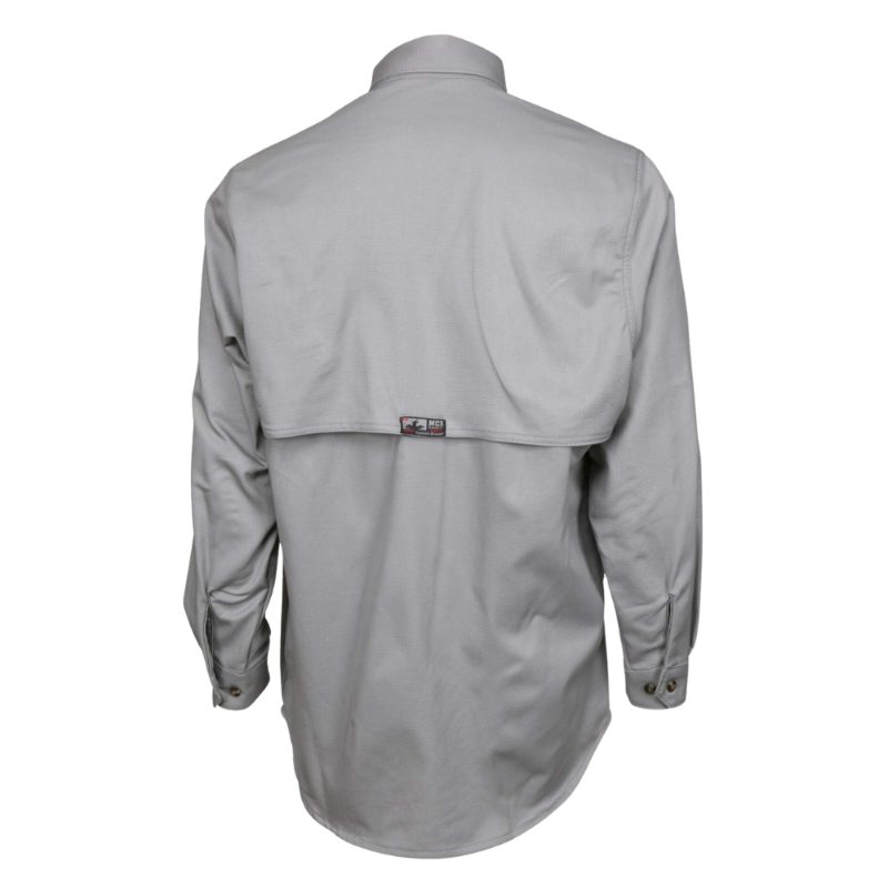 MCR Safety FR Garments Summit Breeze Shirt 7.0 oz. Cotton Gray (SBS2001X2)