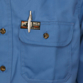 MCR Safety FR Garments Summit Breeze Shrt Med. Blu 7 oz. Cotton (SBS2006X5)
