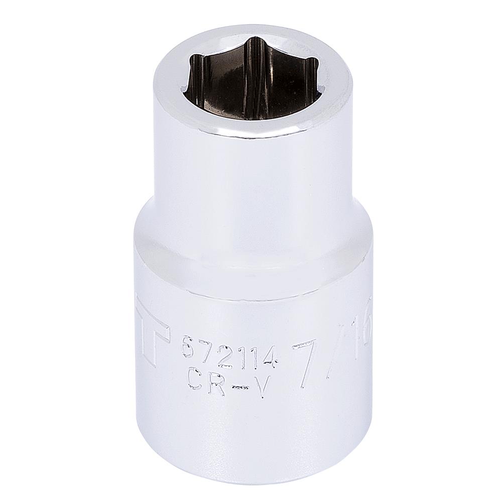 1/2" DR x 5/8" Regular Chrome Socket – 6 Point