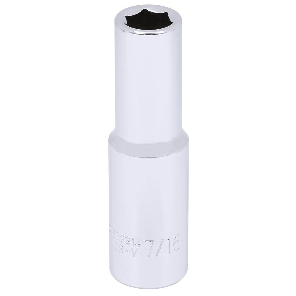 1/2" DR x 7/16" Deep Chrome Socket – 6 Point