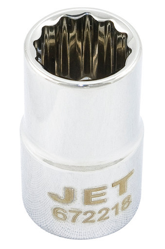 1/2" DR x 16mm Regular Chrome Socket – 12 pt.