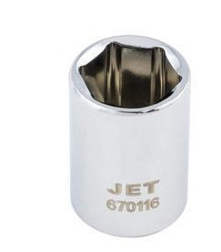 1/4" DR x 7/16" Regular Chrome Socket – 6 pt.