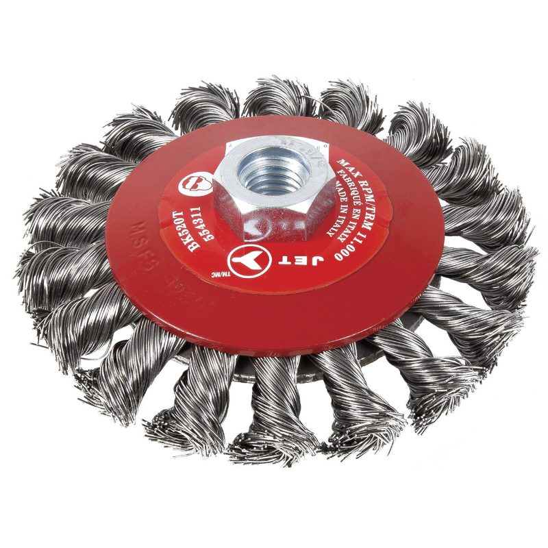 5 x 5/8-11NC Knot Twisted Conical (Bevel) Brush – High Performance