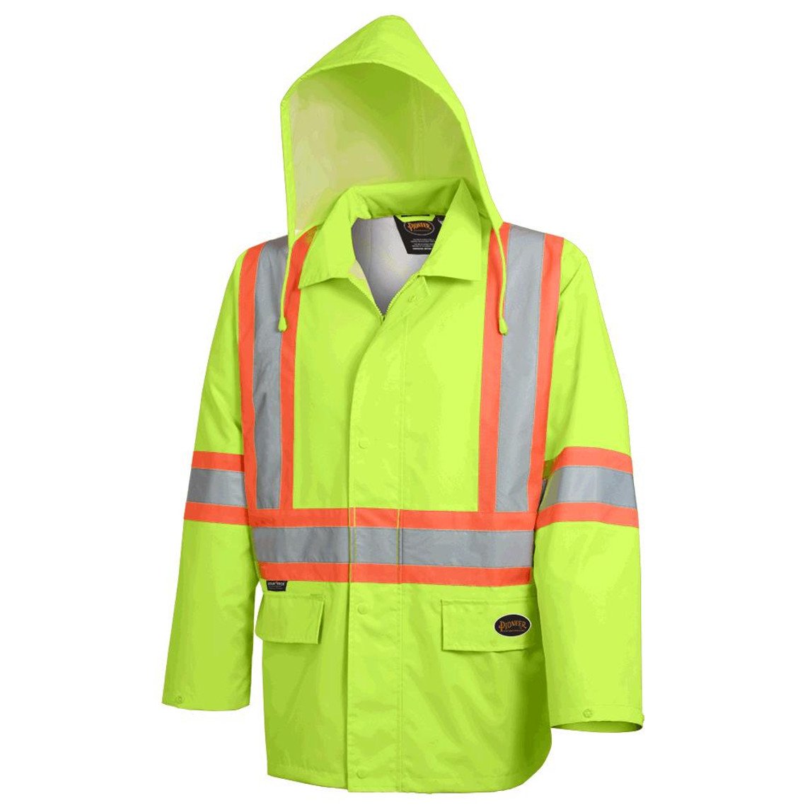 "The Rock" Hi-Vis 300D Oxford Poly Jacket – PU Coated – Hi-Vis Yellow/Green – 4XL