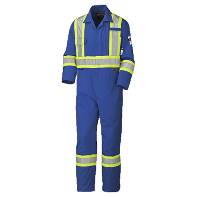 Flame-Gard® Hi-Vis FR/ARC-Rated Coveralls – 98% Cotton 2% Antistatic – Royal Blue – 52