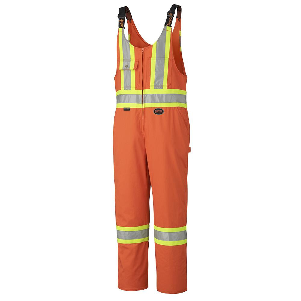 Hi-Vis Poly/Cotton Safety Overalls – Orange – 46 – Tall