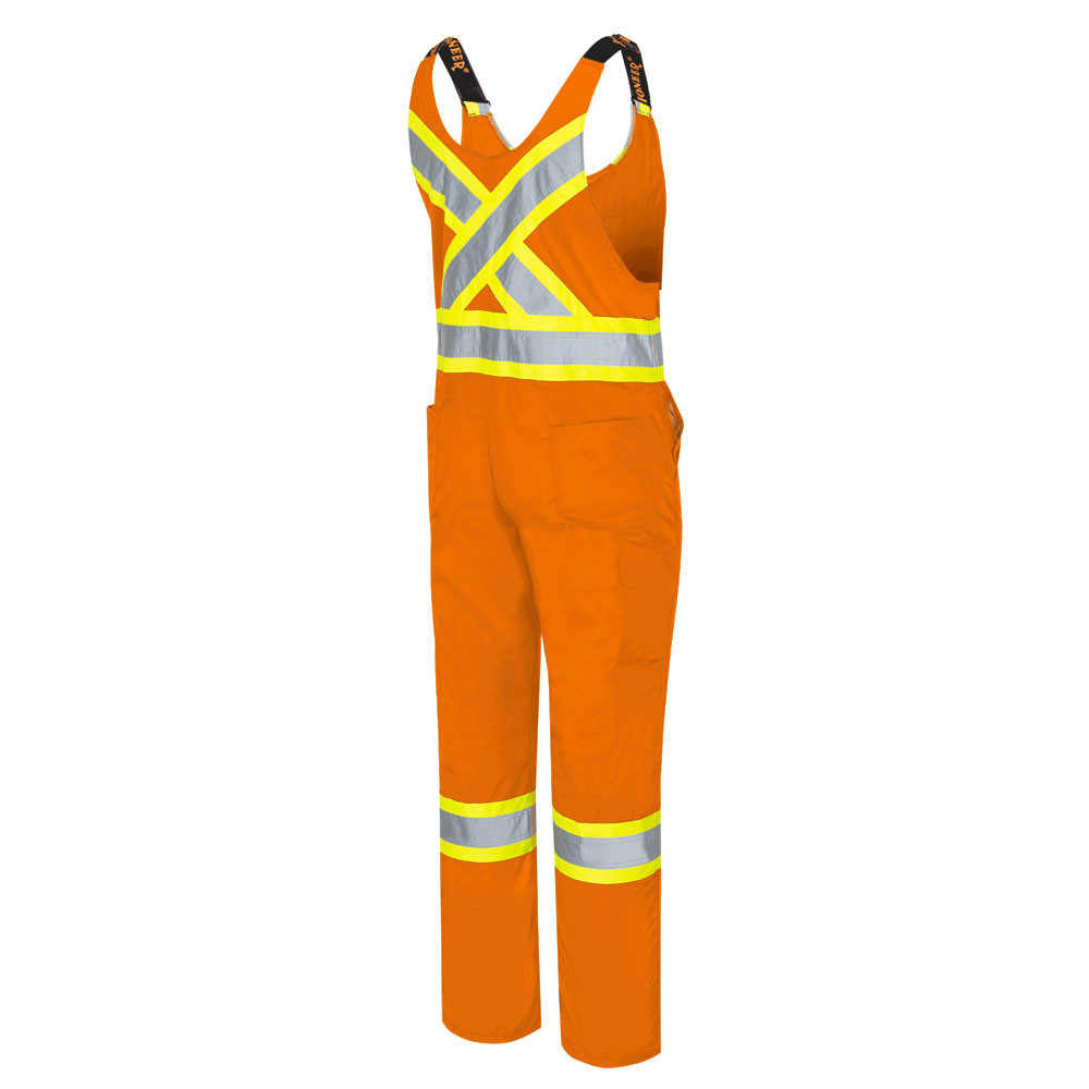Hi-Vis Poly/Cotton Safety Overalls – Leg Zippers – Hi-Vis Orange – 54 – Tall