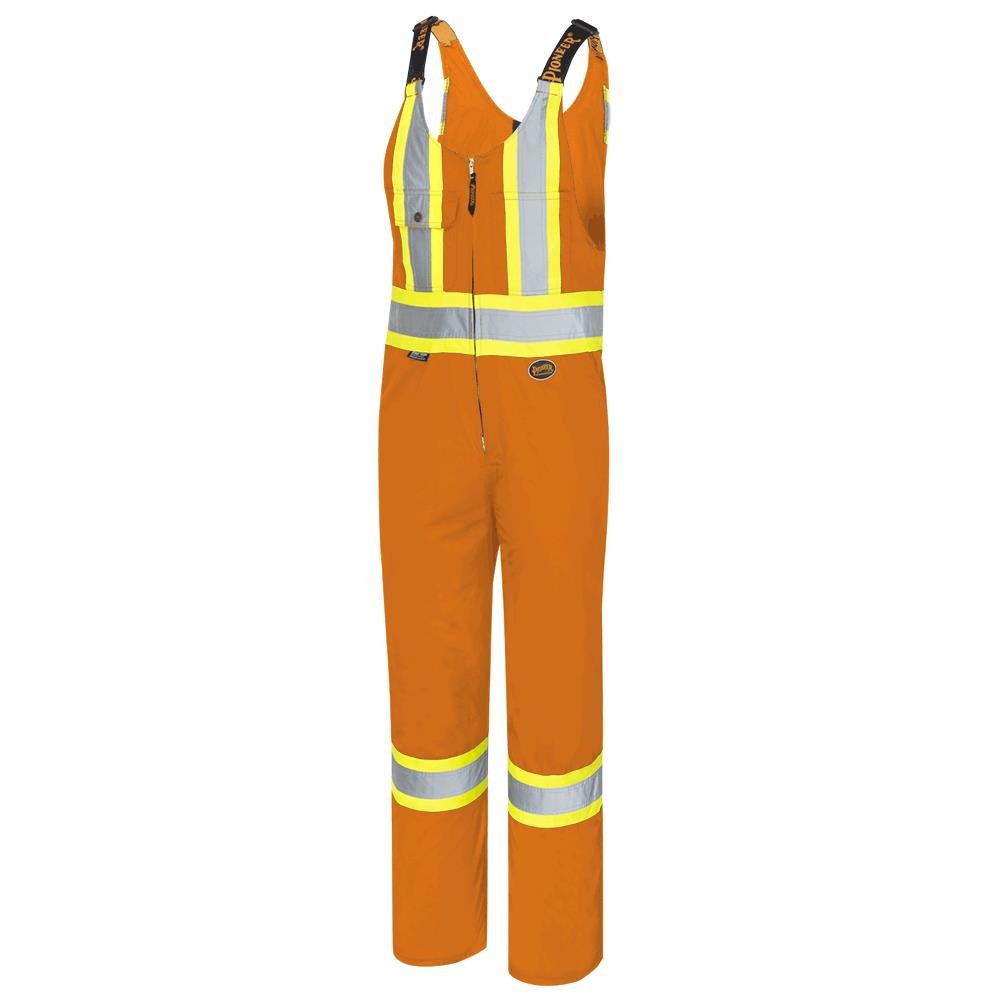 Hi-Vis Poly/Cotton Safety Coveralls – Zipper Closure – Orange – 64