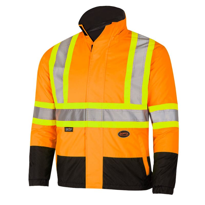 Hi-Vis Reversible Safety Jacket – Waterpoof/Breathable – Hi-Vis Orange – 2XL