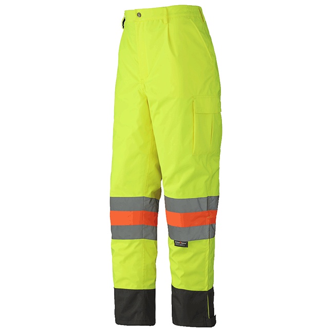Hi-Vis Traffic Control Safety Pants – 100% Waterproof – Hi-Vis Yellow/Green – M