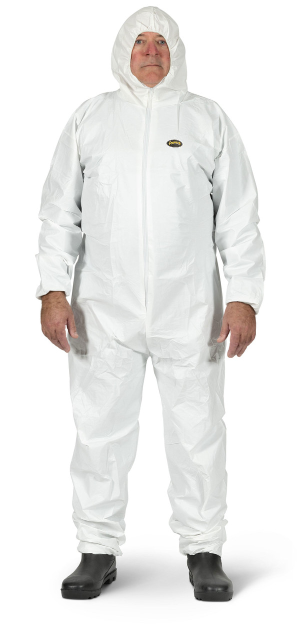 SMS Disposable Coveralls – Zipper Closure – 50/CS – White – L