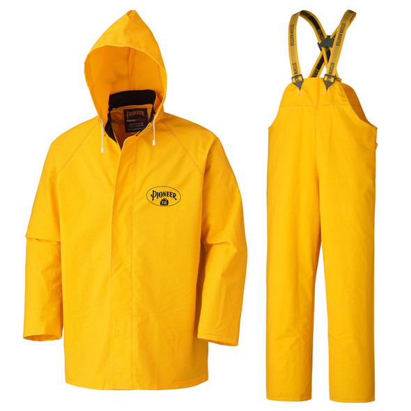 Storm Master® 3-Piece PVC Rain Suit – 100% Waterproof – Yellow – 2XL